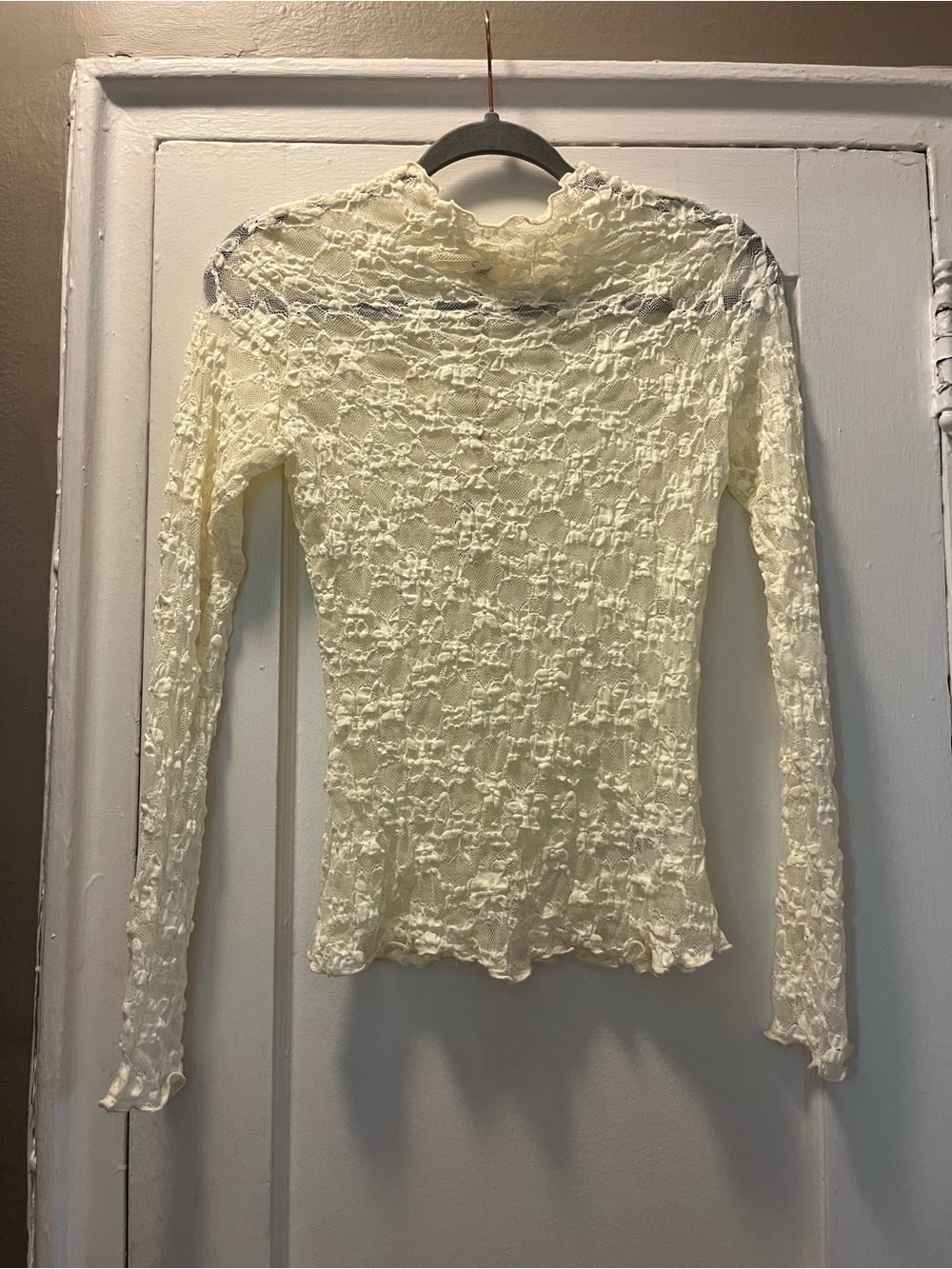 NWT Easel Sheer Top
